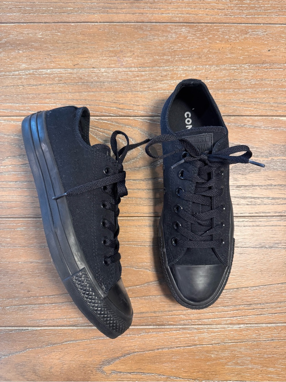 Converse Black Low Top Canvas Sneakers
